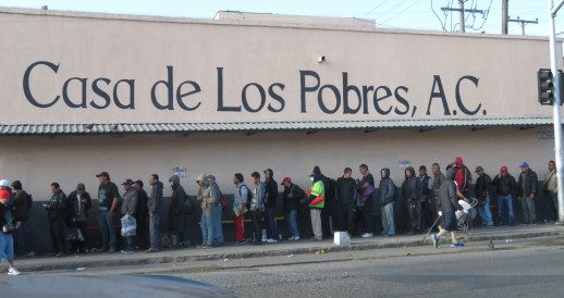 People in line at Casa